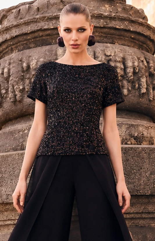 Frank Lyman Short Sleeve Fitted Top Style