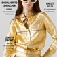 SAN MARINO METALLIC LINEN SHIRT - GOLD