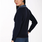 Frank Lyman Sweater with Embellished Denim Collar