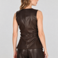Frank Lyman Polyurethane Zip-Up Vest
