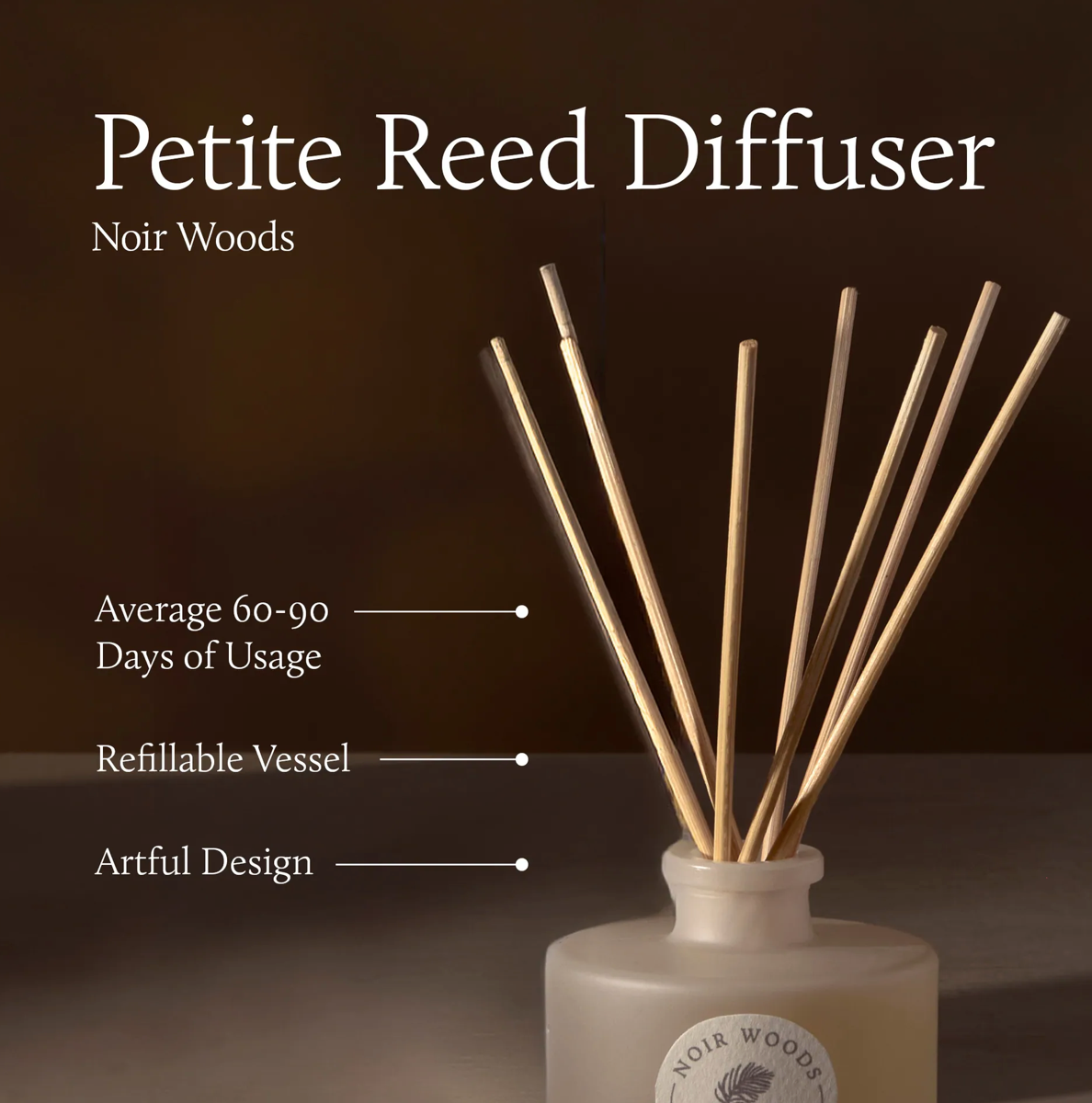 Noir Woods Petite Reed Diffuser