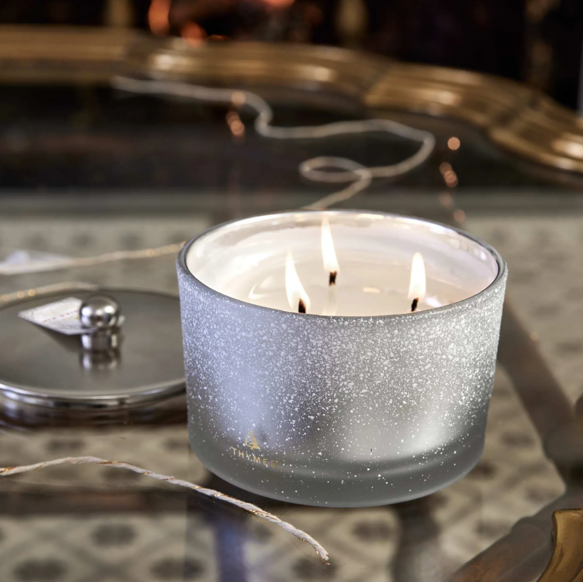Frasier Fir® Flocked 3-Wick Poured Candle