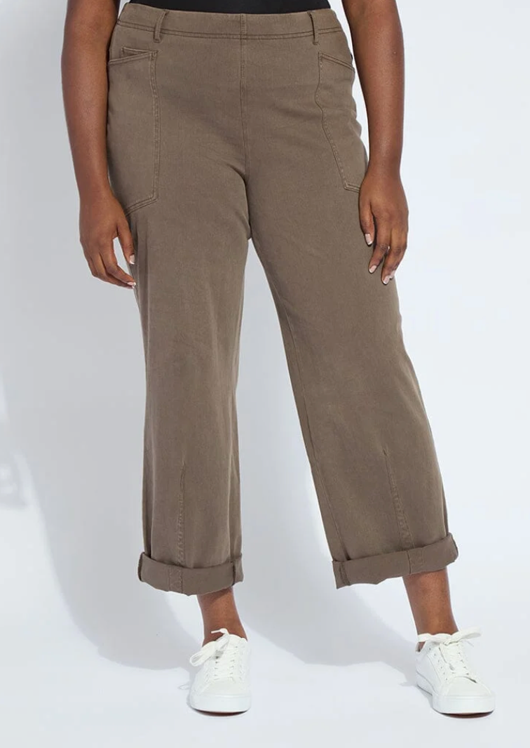 Penelope Curved Cuffed Denim / Antique Wash