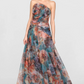 Theia Iona Rosette Draped Gown