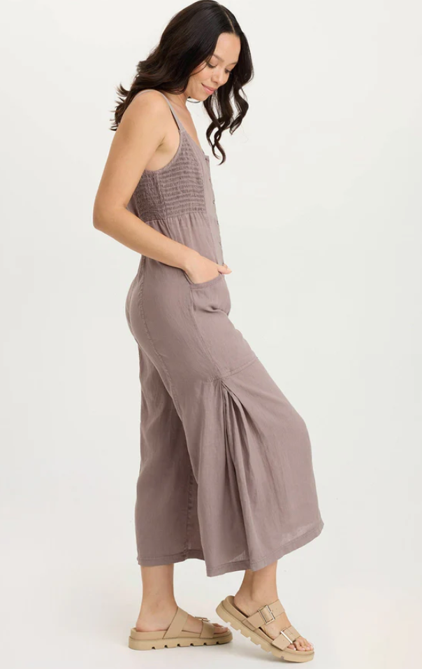 XCVI Leoda Linen Snap-Up Jumpsuit69.00