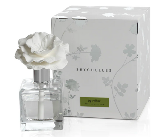 Zodax Apothecary Guild Seychelles Porcelain Diffuser Fig Vetiver Tester