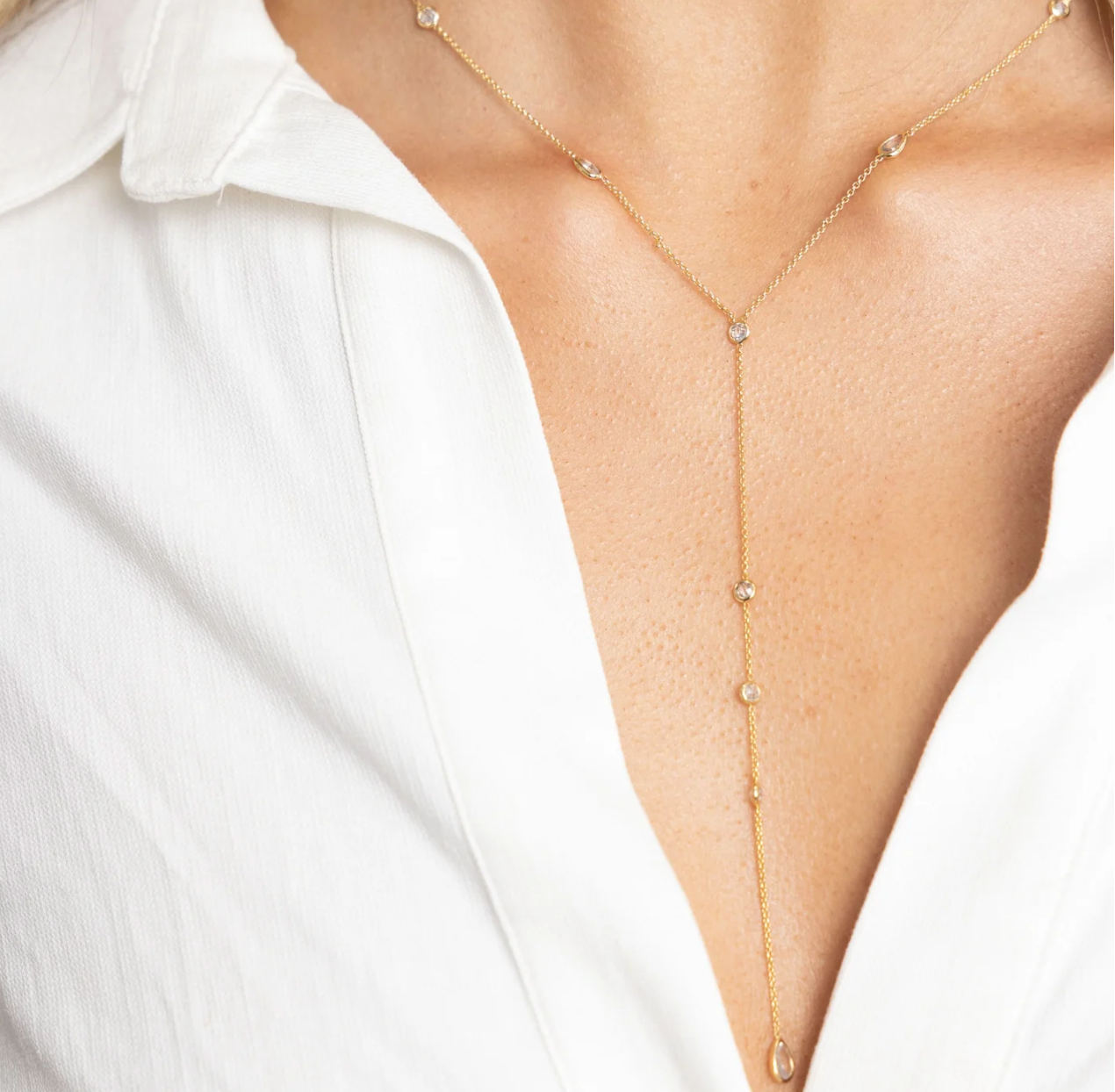 SAHIRA Alexia Lariat Necklace