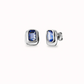 UNO DE 50 Ser Magnetica Stud earrings with blue crystal
