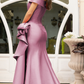 Terani Stretch Mikado Column Evening Dress