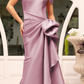 Terani Stretch Mikado Column Evening Dress