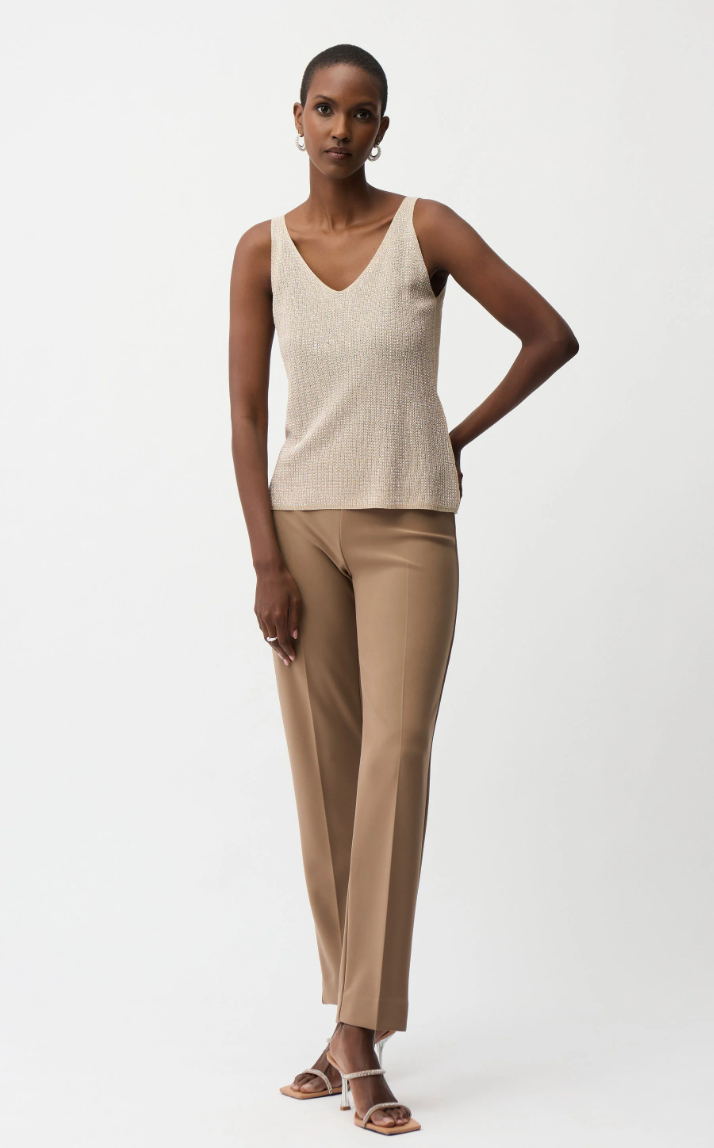 Joseph Ribkoff Sparkly V-Neck Tank