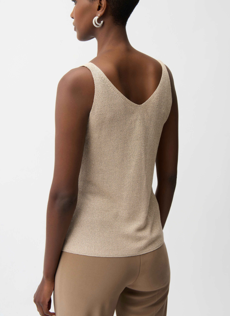 Joseph Ribkoff Sparkly V-Neck Tank