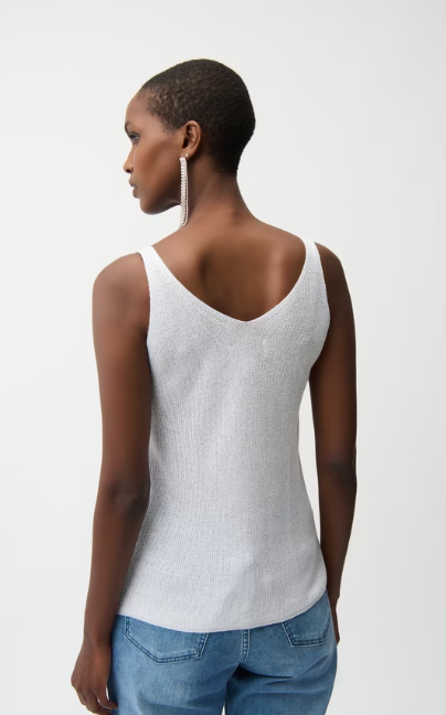 Joseph Ribkoff Sparkly V-Neck Tank