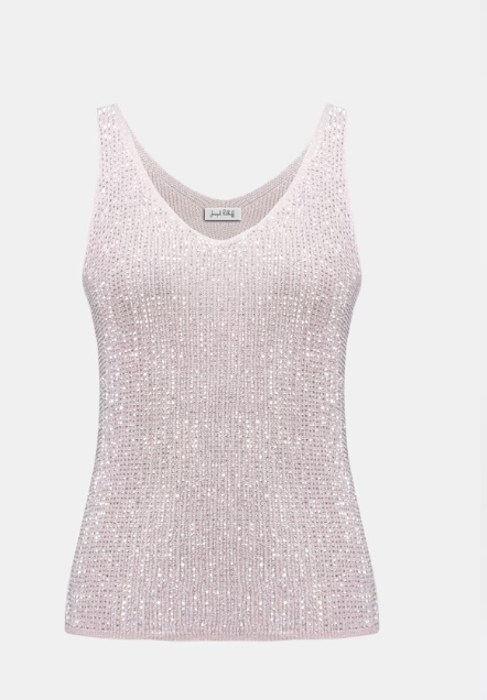 Joseph Ribkoff Sparkly V-Neck Tank