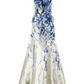 HYNES PARK Brocade Straight Neckline Evening Gown