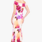 Black Halo EVE Brielle Off-The-Shoulder Slim Hi-Low Dress