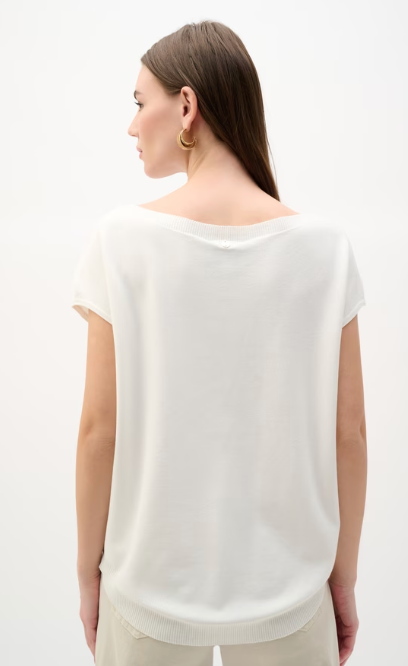 Joseph Embroidered Boat Neck Pullover Style