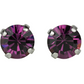 Mariana Post Earrings with Rhodium Plating