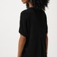 Joseph Ribkoff Metallic Knitted T-shirt with Rhinestones