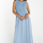 Liverpool Sleeveless Tie Back Sweater Woven Dress