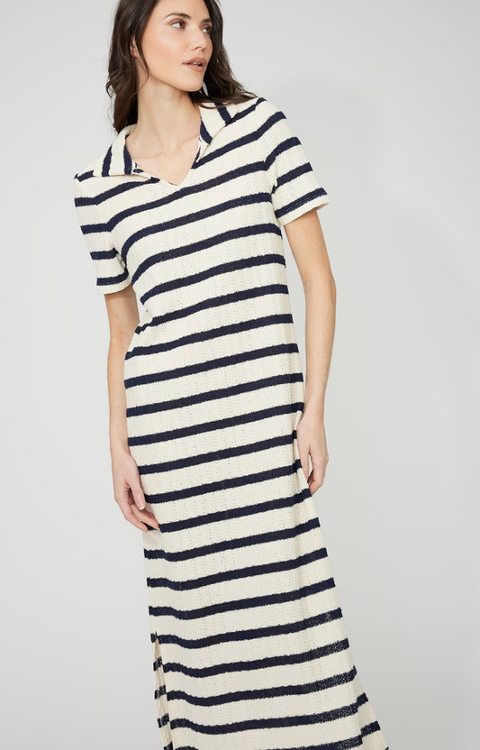 Frank Lyman Casual Striped Maxi Dress Style 261349
