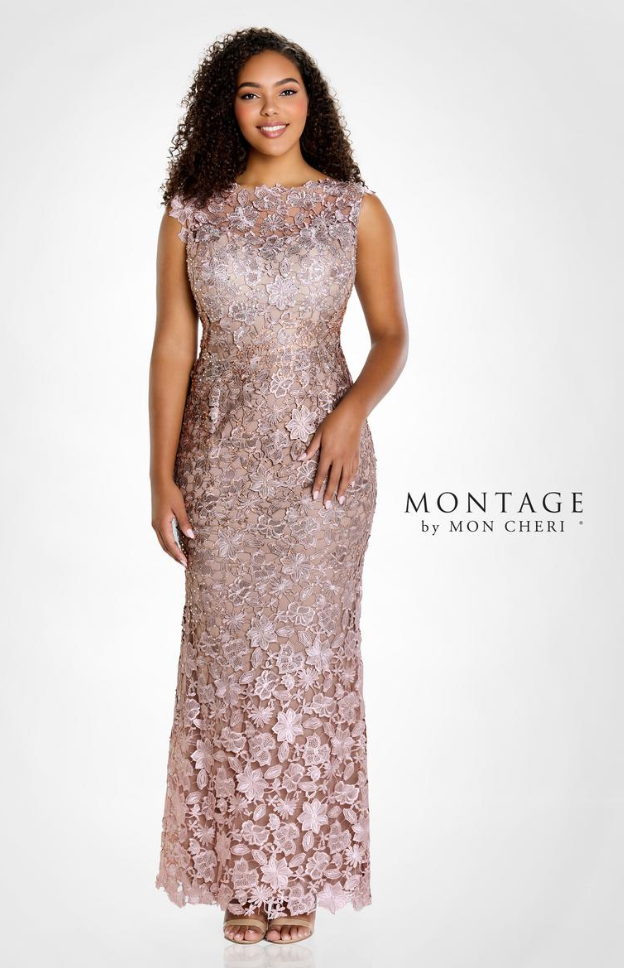 Montage Mon Cheri Ombre Venise Lace Gown