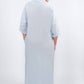 TINA Stephens Italy/Tees By Tina - Fernanda Open Collar Linen Dress (DQ107)