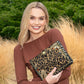 Mary Francis Untamed Beaded Animal Print Crossbody Handbag