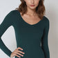 NIKIBIKI Jersey V Neck LS Bodysuit