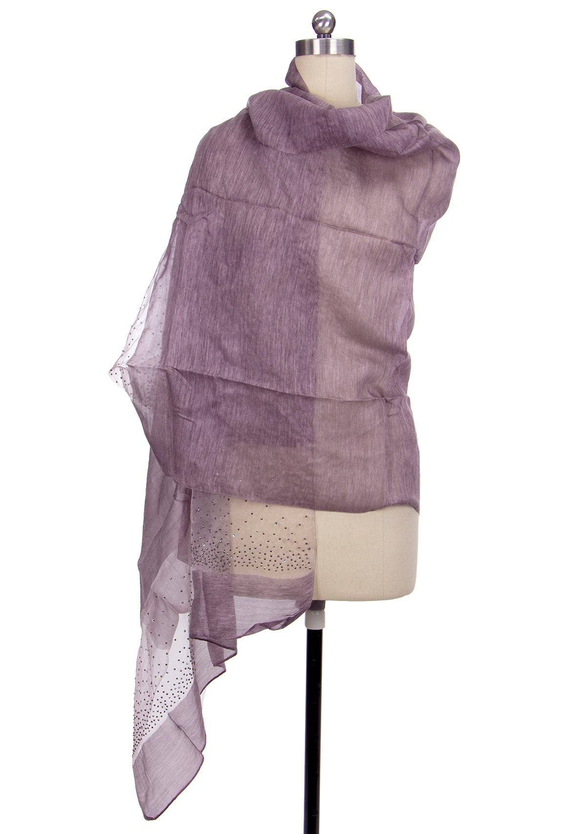 SAACHI - Star Gazer Wool Blend Sparkle Silk Scarf