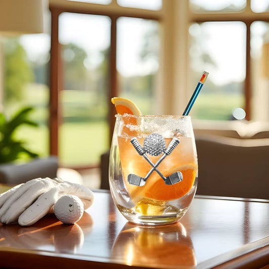 The Queens' Jewels® - Golf Clubs and Ball Stemless Wine Glass