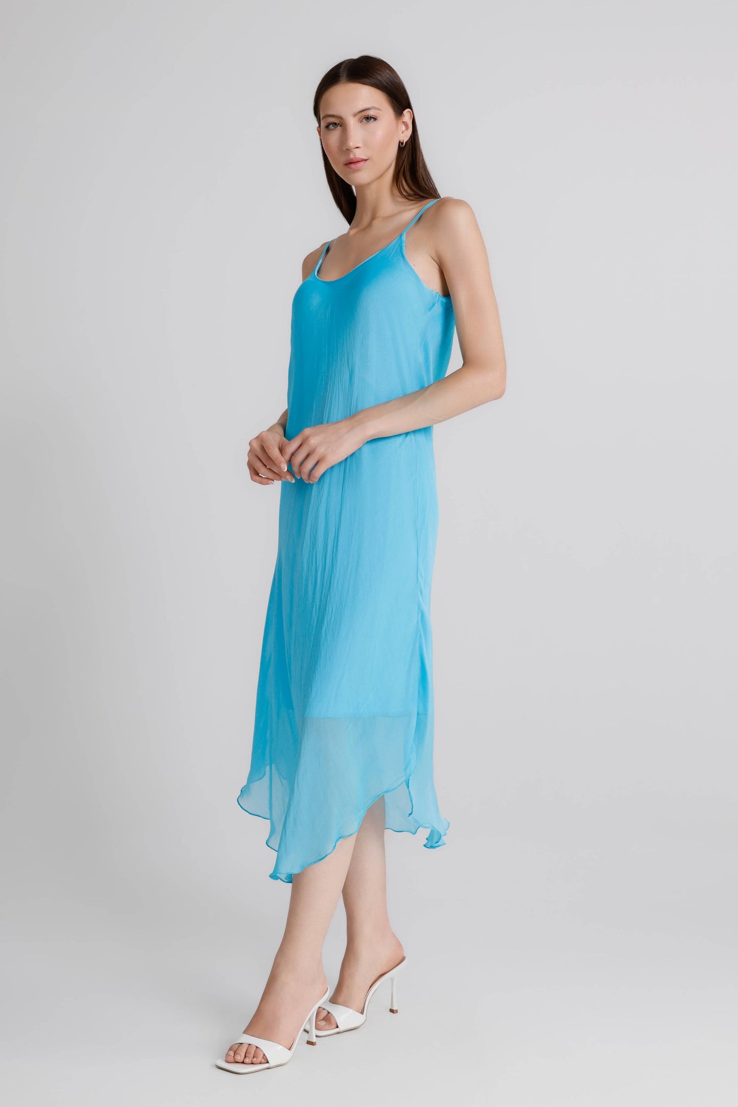 Rachel Silk Midi Dress (DT224)