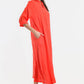 TINA Stephens Italy/Tees By Tina - Fernanda Open Collar Linen Dress (DQ107)