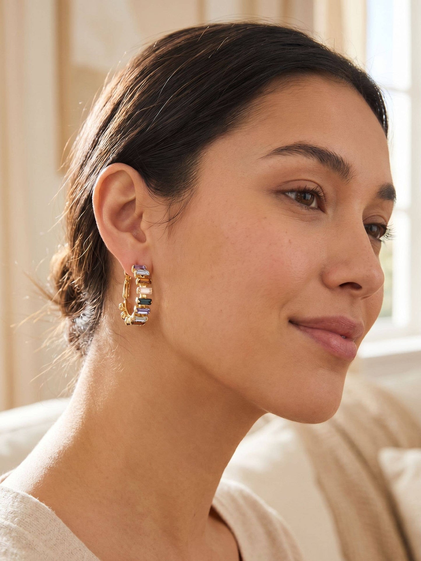 Sorrelli - Bianca Hoop Earrings - EFY55BGDNM