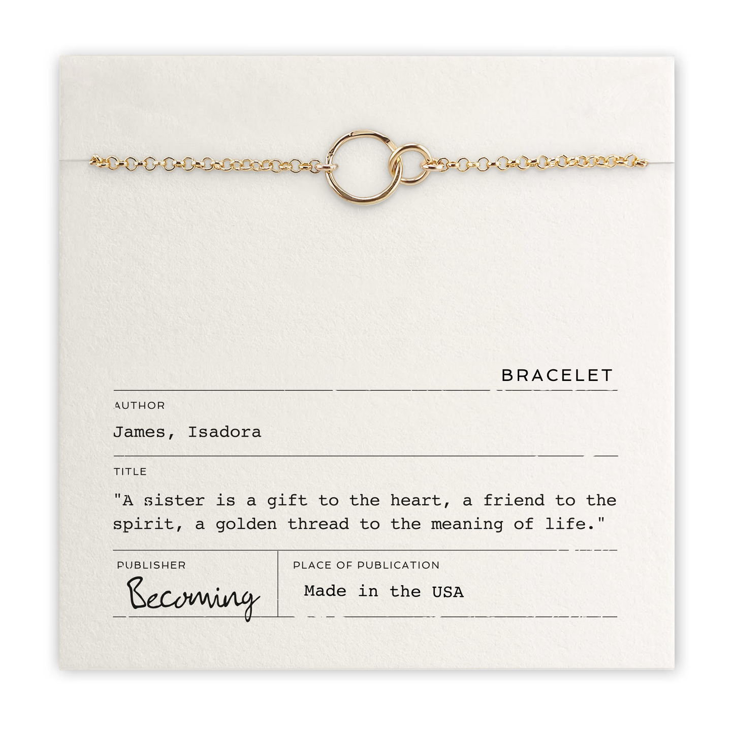 Sisters Bracelet