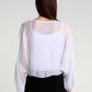 TINA Stephens Italy/Tees By Tina - Sofita 3/4 Sleeve Cropped Silk Kaftan (BQ200)