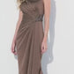 Cameron Blake Scoop Neck Evening Gown