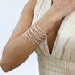 KARINE SULTAN - Wire Cuff - Statement Bracelet - 24K Gold Plated