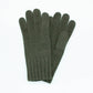 Cashmere gloves with wide rib cuff
