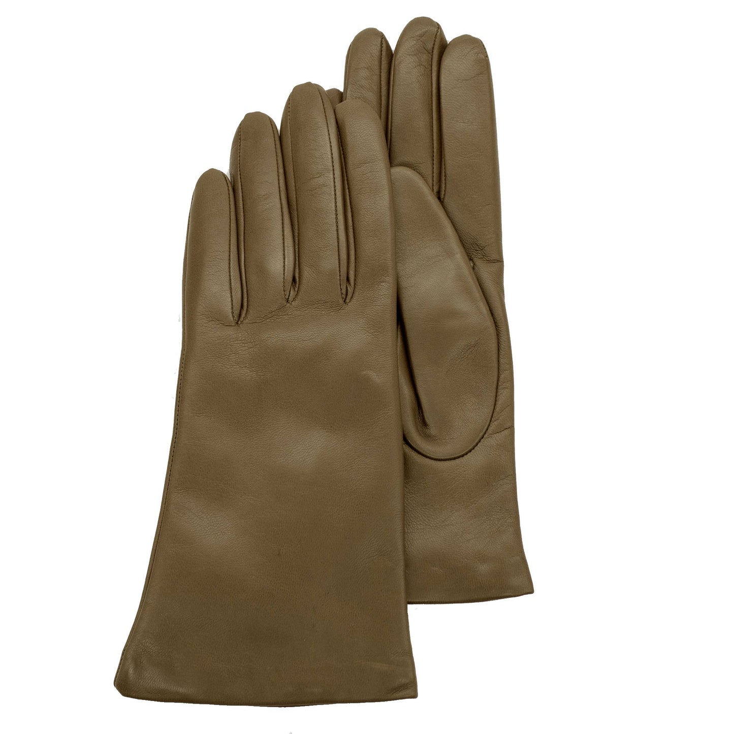 MADE IN ITALY 9" LEATHER GLOVES WITH CASHMERE LINING
