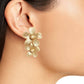 KARINE SULTAN - Large Flowers Drop Earrings - 24K Gold Plated