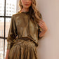 Jonah Stretch Shimmering Knit Top