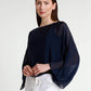 TINA Stephens Italy/Tees By Tina - Sofita 3/4 Sleeve Cropped Silk Kaftan (BQ200)
