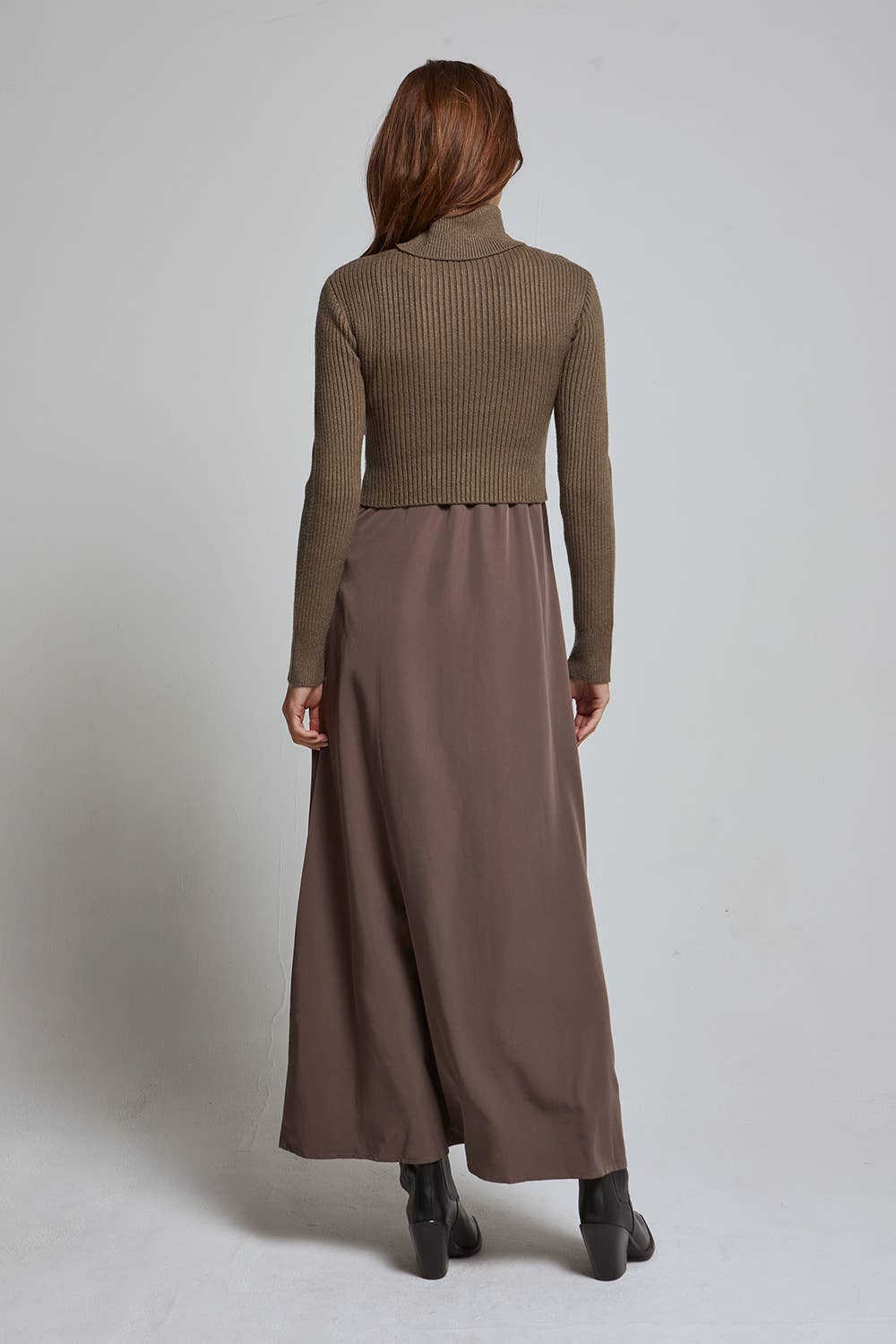 Crescent Brooks Dress and Sweater Two-Piece Set