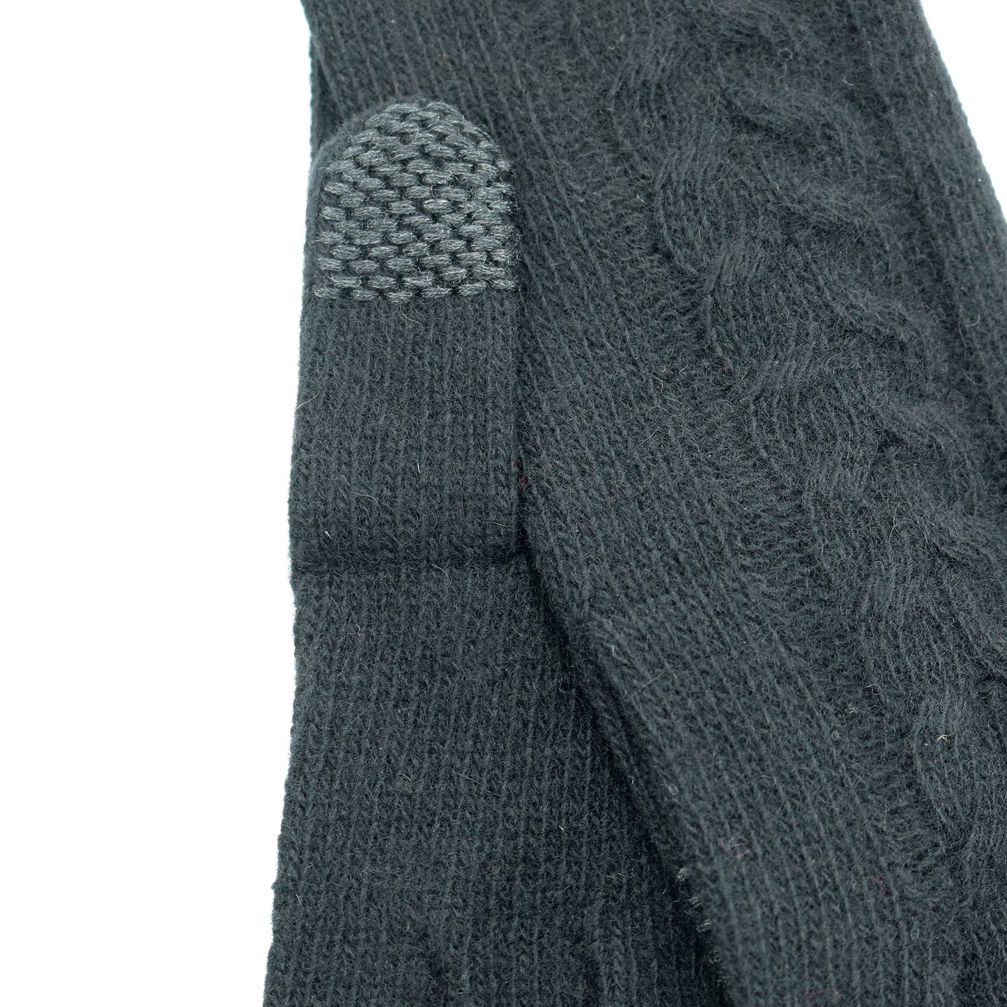 Cashmere Tech gloves with cables