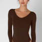 NIKIBIKI Jersey V Neck LS Bodysuit