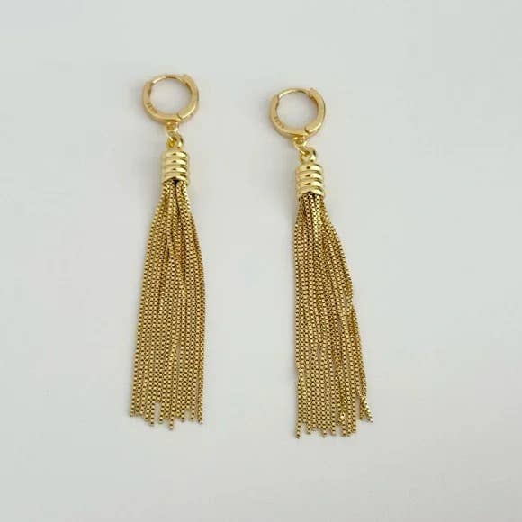 Tramps+Thieves - Little Fringe Huggie Hoop Earrings
