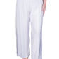 TINA Stephens Italy/Tees By Tina - Mercedes Foldover Waist Silk Pant (PL203): 150 Pearl / One Size