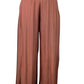 TINA Stephens Italy/Tees By Tina - Mercedes Foldover Waist Silk Pant (PL203): 100 White / One Size