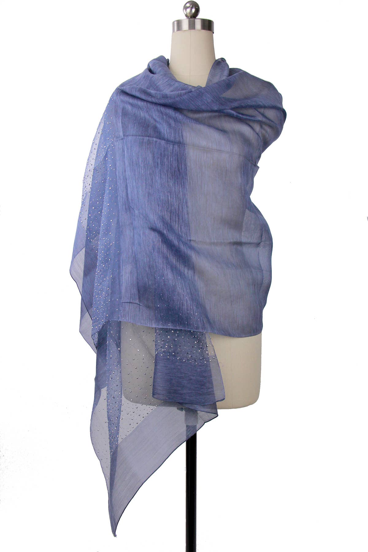 SAACHI - Star Gazer Wool Blend Sparkle Silk Scarf